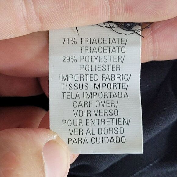 Anne Klein High-rise Wide Leg Dress Pants S Black Elastic Waist Cocktail Evening - Picture 11 of 12